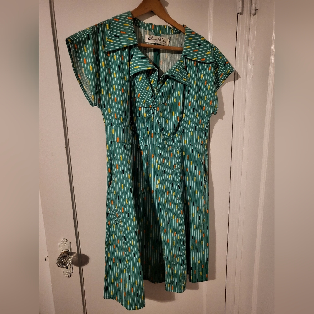 Cherry Velvet Paige Dress String Theory